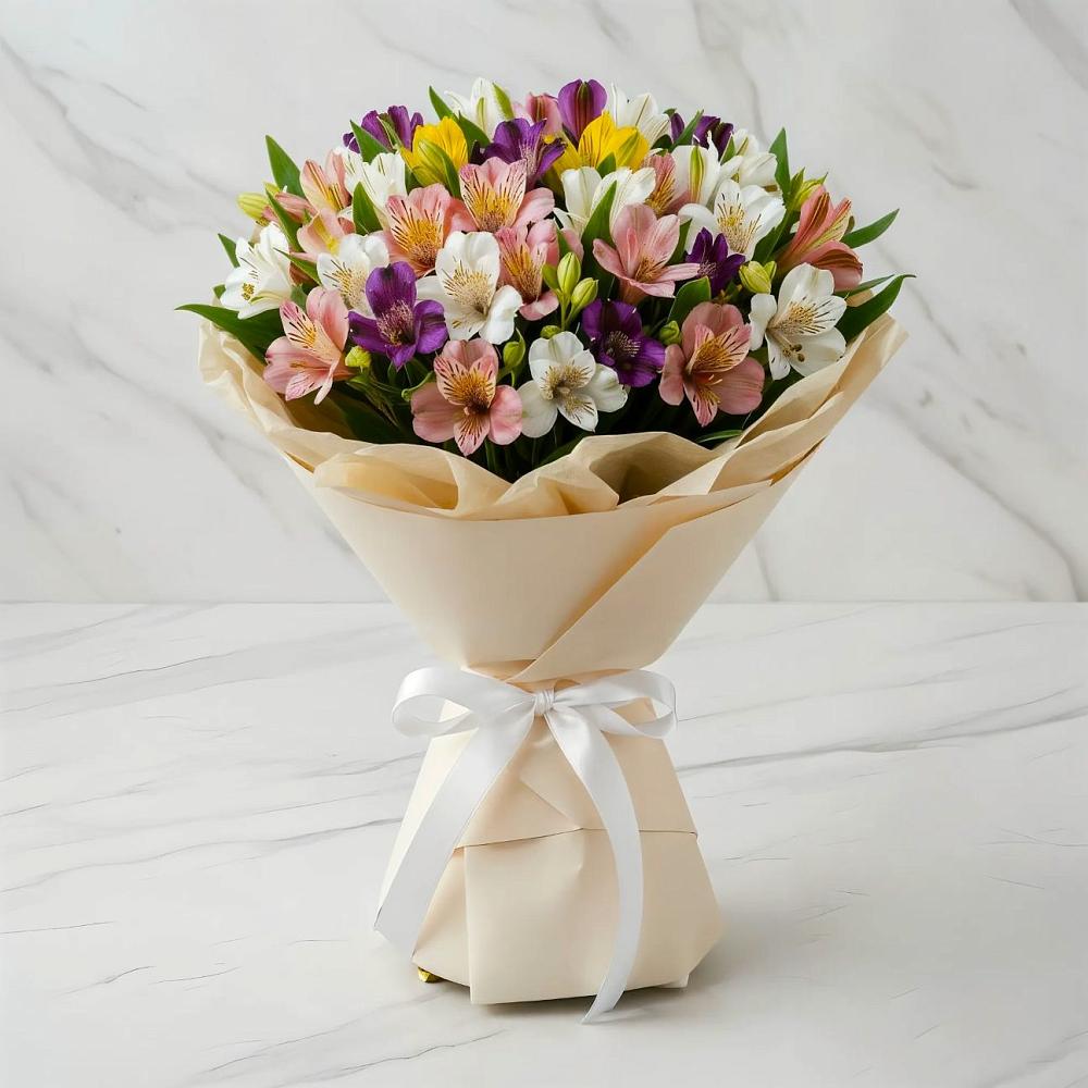 Букет цветов из: Альстромерии в Талалихино