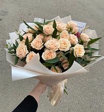Букет Кремовые розы Латте в Талалихино