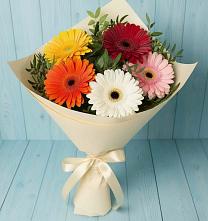 Букет цветов из:  Герберы #REPLACE_PRED# Талалихино