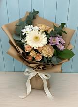 Букет цветов из:  Герберы и Хризантемы в Талалихино