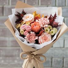 Букет цветов из:  Гвоздики, Хризантемы и Розы в Талалихино
