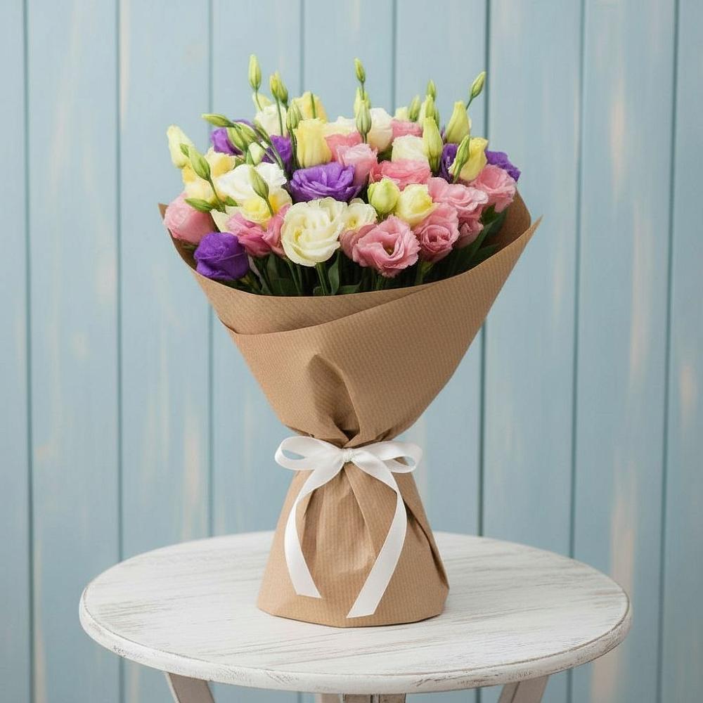 Букет цветов из: Лизиантусы в Талалихино