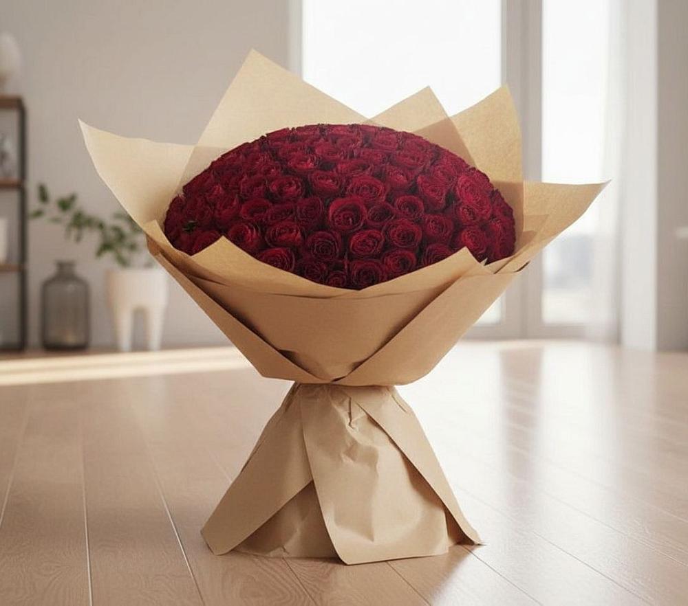 Букет 101 Красная роза в Талалихино