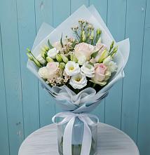 Букет цветов из:  Розы и Лизиантусы #REPLACE_PRED# Талалихино