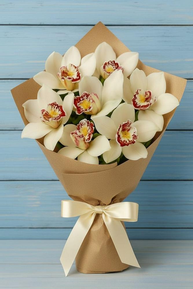 Букет цветов из: Орхидеи и Розы в Талалихино