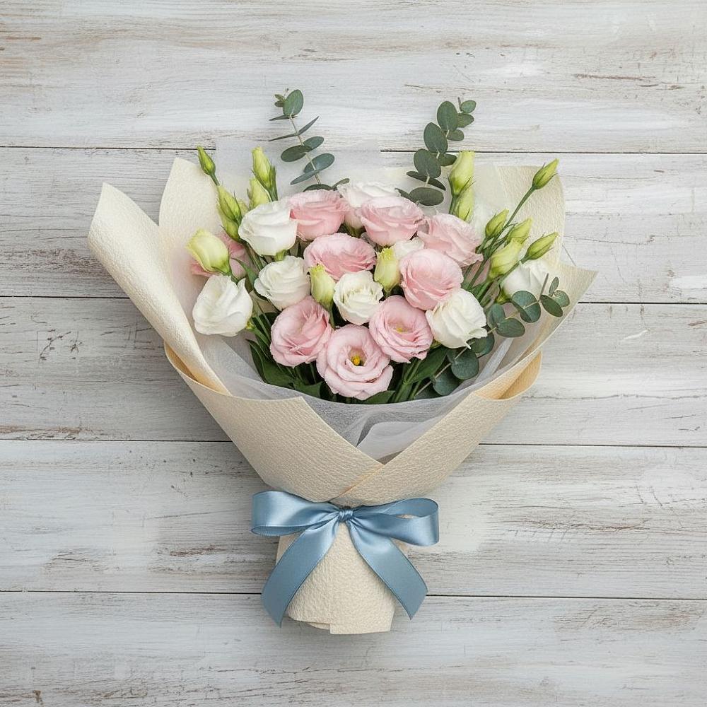 Букет цветов из: Лизиантусы в Талалихино