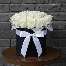 Цветочная композиция из Розы в шляпной коробке #REPLACE_PRED# Талалихино